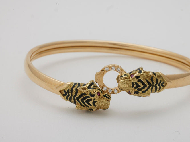 Bracelet Bracelet panthères 58 Facettes