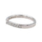 Bague 48.5 Bague Demi alliance Platine Diamant 58 Facettes 3705723CN