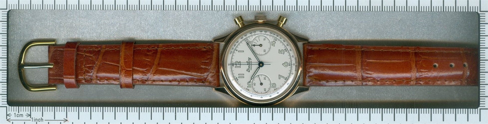 Montre Renaissance rétro : montre vintage Breitling Premier Gold 58 Facettes 16321-0211