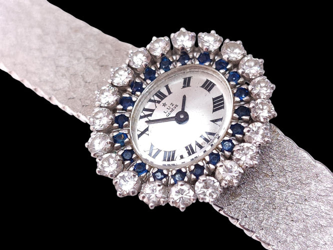 Montre Montre joaillerie or blanc diamants 58 Facettes LUZ-1625