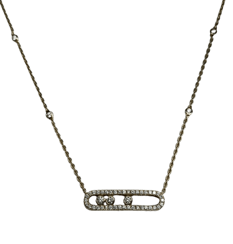 Collier MESSIKA - Collier Move or rose diamants 58 Facettes