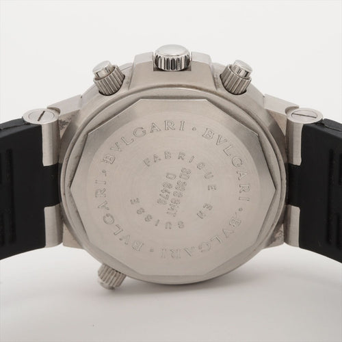 Bulgari - Montre Diagono Scuba GMT chronographe en acier 58 Facettes