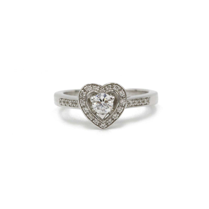 Bague 48 MAUBOUSSIN - Solitaire or blanc diamants Sex Love Touch 58 Facettes 220469R