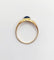 Bague 55 Bague jonc vintage or jaune, cabochon de saphir 58 Facettes A05888