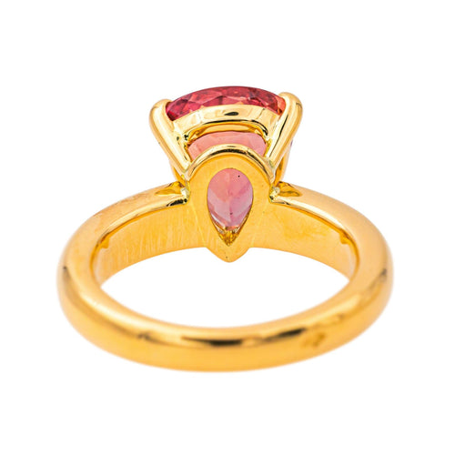 Bague 49 Bague  Or jaune Tourmaline 58 Facettes 4377138RV
