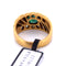 Bague 62 Bague en or jaune avec émeraude 58 Facettes