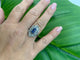 Bague 59 Bague ancienne saphir et diamant 58 Facettes