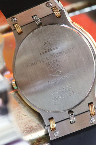 Montre Baume & Mercier - Montre 5125.037 Omar Bongo or jaune et acier 58 Facettes