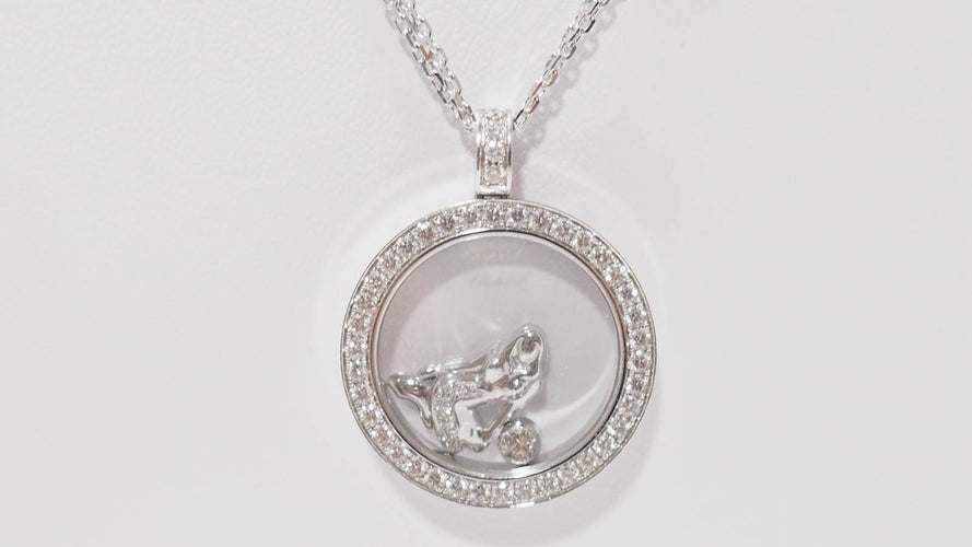 Collier Collier Chopard "happy Diamonds" en or blanc et diamants 58 Facettes 32004