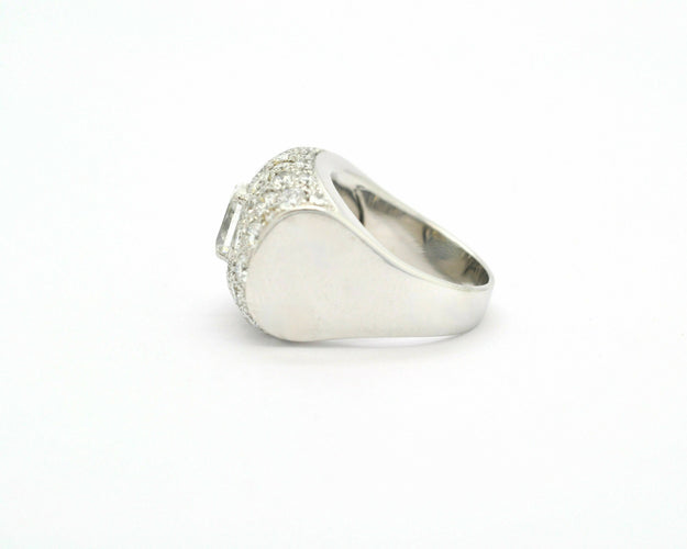Bague avec diamants de 3,15 ct 58 Facettes