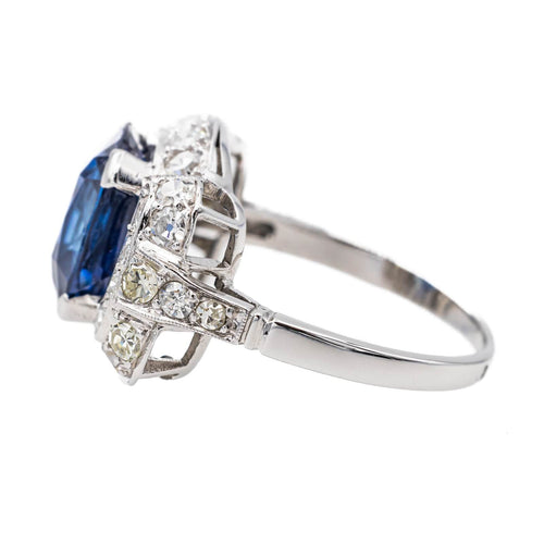 Bague 48 Bague Platine Saphir 58 Facettes 3411140CN