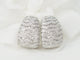 Boucles d'oreilles Boucles d'oreilles importantes en or blanc et pavage de diamants 58 Facettes 33113