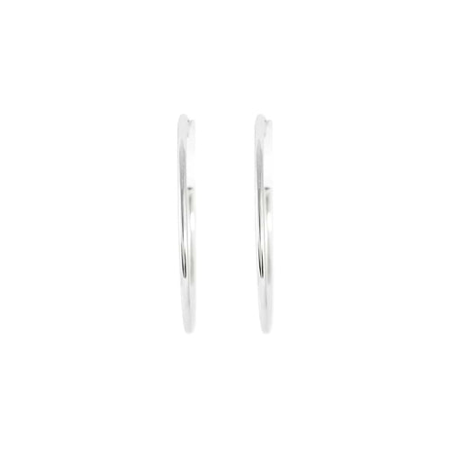 Boucles d'oreilles Boucles d'oreilles créoles or blanc 58 Facettes BO/230114