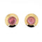 Boucles d'oreilles Boucles d'oreilles en or vintage avec tourmaline rose, onyx et diamant 58 Facettes G13605