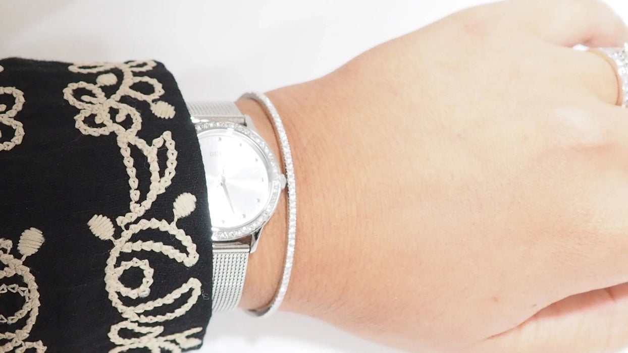 Bracelet Bracelet Jonc or blanc diamants 58 Facettes 30939