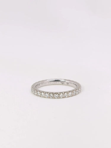 Bague 54 MAUBOUSSIN Alliance or blanc diamants 1 carat 58 Facettes J367