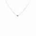 Collier Collier Solitaire Or Blanc 18k & Diamant 58 Facettes 3-CO-GS26322