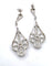 Boucles d'oreilles Boucles d'oreilles en platine serties de diamants 58 Facettes