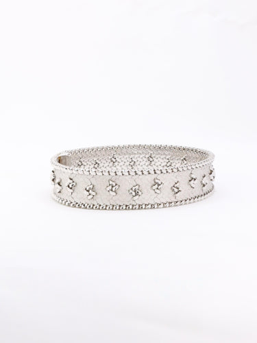 Bracelet Bracelet maille polonaise or blanc 58 Facettes 1152.3