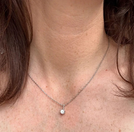 Bague Collier diamant solitaire 58 Facettes REF24088-251