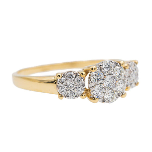 Bague 53.5 Bague Or jaune Diamant 58 Facettes 3054197CN