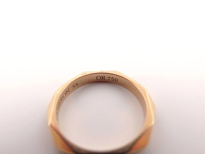 Bague 51 bague BOUCHERON alliance facette or rose 1 diamant 58 Facettes 262050