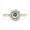 Bague 54 Bague halo en platine et diamants 58 Facettes 94539860AACB4C71A413ADF64253D2AA