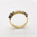 Bague 57 Bague or jaune saphirs et diamants 58 Facettes