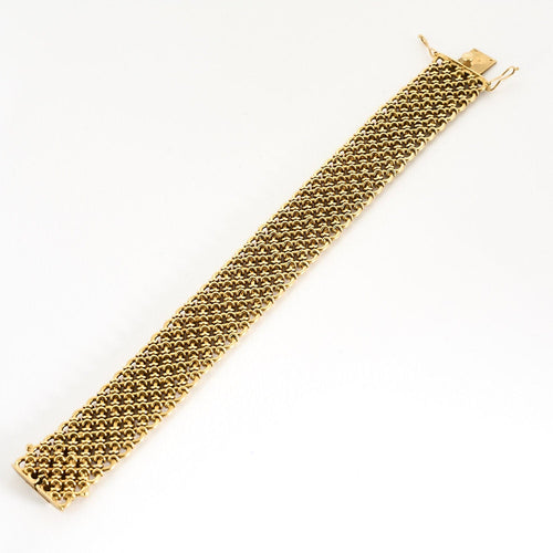 Bracelet Bracelet ruban en or jaune 58 Facettes CLA0530