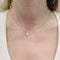 Collier Collier solitaire deux ors, diamants. 58 Facettes 33621