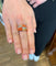 Bague 54.5 Bague Kutchinsky Corail Diamants Or Jaune 58 Facettes BS171