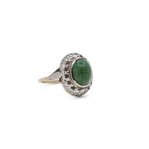 2 Anello turchese verde oro