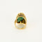 Bague 47 Bague moderniste en or jaune et amazonite 58 Facettes CAN11091