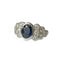 Bague 50 Bague jonc en or blanc, saphir 58 Facettes 340
