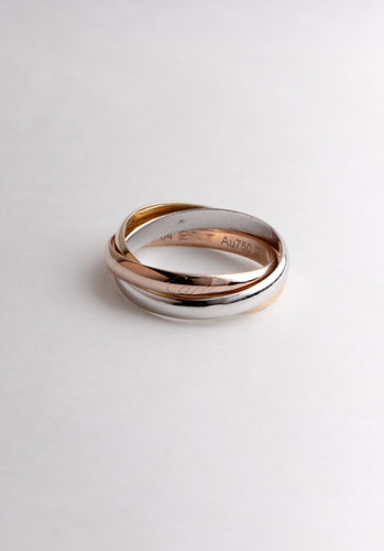 Bague 53 Bague CARTIER Trinity 3 Ors 750/1000 58 Facettes 64880-61275
