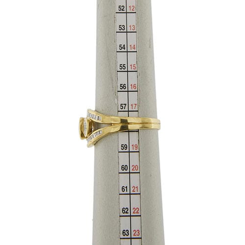 Bague Bague trilogie en or jaune sertie de diamants de 1,17 ct 58 Facettes 33607