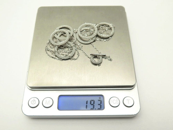 Collier collier MAUBOUSSIN sautoir le premier jour 100 cm or blanc 58 Facettes 259718