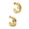 Boucles d'oreilles Boucles d'oreilles créoles Or jaune Diamants 58 Facettes 27191