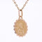 Pendentif Médaille ancienne angelot or rose 58 Facettes CVP188