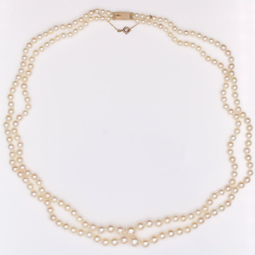 Collier Collier de perles de culture double rang 58 Facettes 24-198