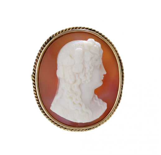 Broche Broche ancienne camée sur Agate 58 Facettes CVBR92