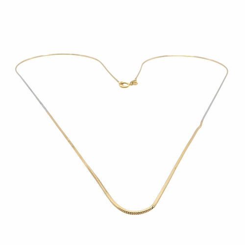 Collier Collier or jaune et or blanc 58 Facettes