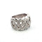 Bague 55 Bague en or blanc 18 carats sertie de diamants 58 Facettes