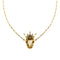 Collier Collier avec couronne, quartz citrine et perles 58 Facettes 38120