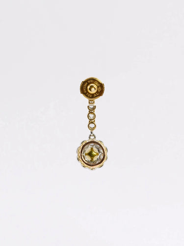 Boucles d'oreilles Boucles d'oreilles pendantes Belle Epoque diamants perles 58 Facettes J257B