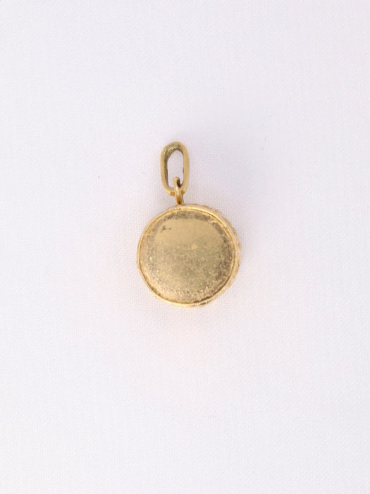 Pendentif charms tambour vintage or jaune 58 Facettes 1087.8