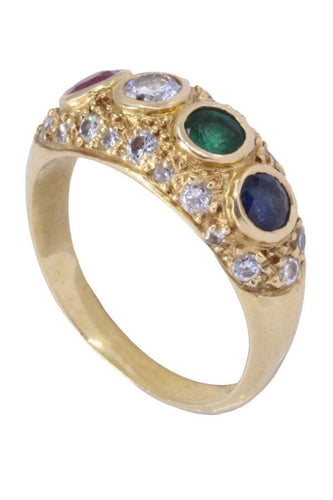 Bague 51 BAGUE JONC TUTTI FRUTTI 58 Facettes 088101