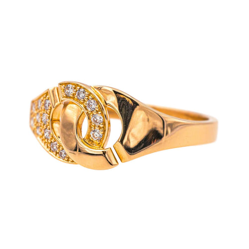 Bague 53 Dinh Van Bague  Menottes Or rose Diamant 58 Facettes 4342798RV