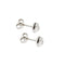 Boucles d'oreilles Boucles d'oreilles en or blanc avec point lumineux en diamant 58 Facettes 37342