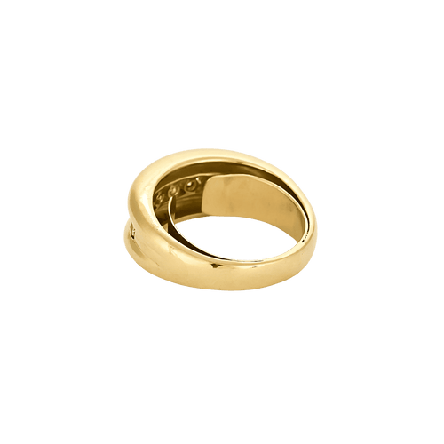 Bague 51 BAGUE OR JAUNE ET DIAMANTS 58 Facettes BO/250019